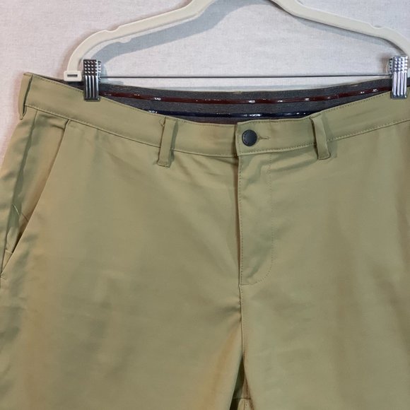 Jachs Mens Shorts Khaki Performance Pockets Stretch Belt Loops Size 40W - Picture 3 of 16
